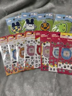 セリア たまごっち ワッペン キラキラシール2.3 12枚セット