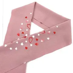 ☆新品未使用☆着物・振袖・卒業袴　ピンク系桜模様刺繍入り半衿　5