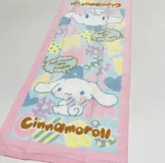 Sanrio シナモロール　フェイスタオル　綿100% パステルカラー　ピンクのサムネイル