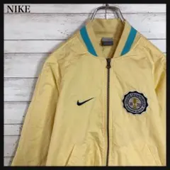 【カレッジ刺繍】ナイキ☆ブルゾン　刺繍スウォッシュ　ワッペンロゴ　背面刺繍　M