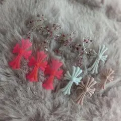 クロム パーツ ネイルパーツ11個セット 紋章パーツ クロスパーツ