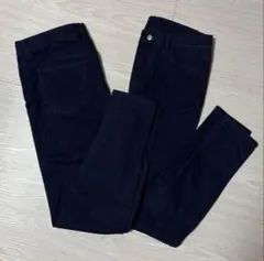 未着用　UNIQLO スキニーパンツ　ネイビー　デニム 2枚セット（L・XL）