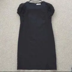 新品同様 ブラックドレス ワンピース パーティ フォーマル ナノユニバース