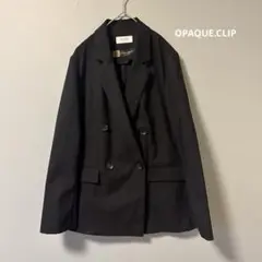 OPAQUE.CLIP ブラック テーラードジャケット