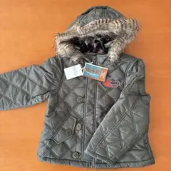 【新品未使用】　e.a.B 冬用中綿コート120サイズ　カーキ色　エーアーベー