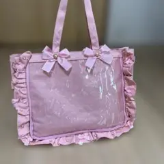 痛バ a3 ザッカマート ピンク　リボン付き