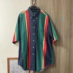 nautica 半袖シャツ Lサイズ ストライプ