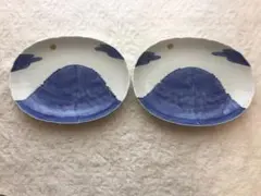 完売品※希少【新品未使用】有田焼 福珠窯 人気の金彩山月 楕円大皿 2枚