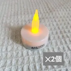 DAISOダイソーLEDキャンドル オレンジ色 CR2032