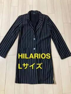 HILARIOS 黒白ストライプジャケット Lサイズ　1回着のみ