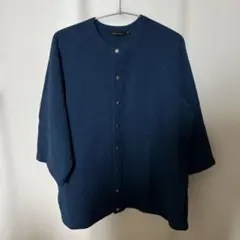 niko and… ニコアンド7分袖カーディガン　ネイビー　Mサイズ