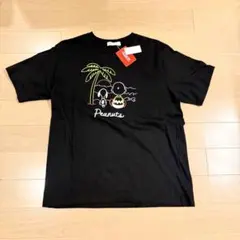 スヌーピー　半袖Tシャツ　ブラック　 Lサイズ