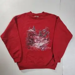 CA古着 90's Snowy Winter Magic Sweatshirt