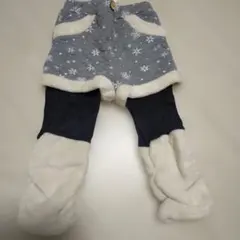 雪の結晶柄フリースパンツ 95cmまで対応