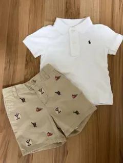 【美品】Ralph Lauren ポロシャツ&ショートパンツセット18M