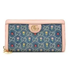 GUCCI デニム 花柄刺繍 長財布 日本限定 GUCCI デニム 花柄刺繍 長財布 日本限定