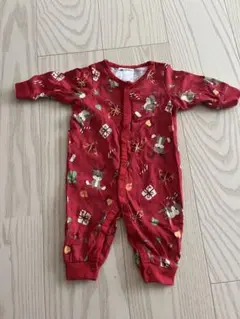 H&M クリスマス柄 ロンパース 56