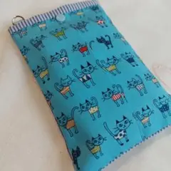 猫柄ティッシュポーチ３個入る