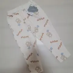 95サイズ フタフタ クマ くま 総柄 パンツ 新品タグ付き