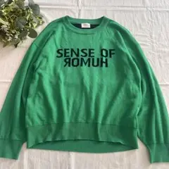 Editt by yecca vecca 大人カジュアルロゴ入りニットセーター