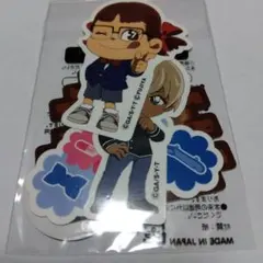 名探偵コナン　ミルキー　コラボ　ダイカットステッカー　4枚入