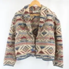 VINTAGE TANTRUMS 総柄 ワイド ネイティブ ジャケット PL