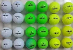 ホンマゴルフ　24球　美品 ホワイト、グリーン、イエロー