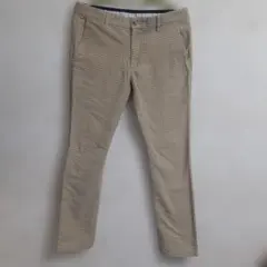 キャロウェイ　ゴルフ　パンツ　総柄　ベージュ系　サイズLL