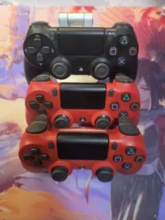 ジャンク ワイヤレスコントローラー PS4　3台