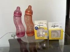 【新品】Difrax（ディフラックス）哺乳瓶セットx乳首付き
