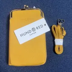 ハンドレッド　携帯　財布　ショルダー イエロー