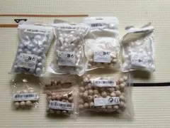 シリコンビーズ15mm ウッドビーズ16mm 14mm