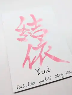 デザイン書家のフルオーダー命名書