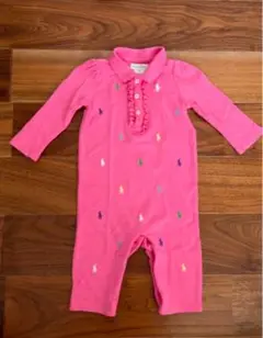 Ralph Lauren ピンクロンパース 6M