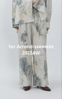 1er Arrondissement アートプリントパンツ