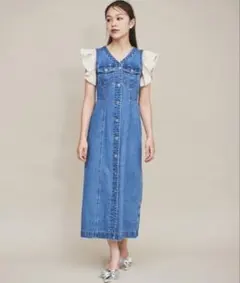 MOUSSY デニムフリルノースリーブトップス - メルカリ MOUSSY デニムフリルノースリーブトップス