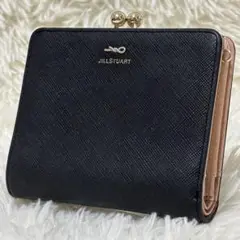 ジルスチュアート 財布 二つ折り財布 グローリア 口金折り財布　がま口　牛革