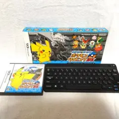 極美品★任天堂　バトル＆ゲット ポケモンタイピングDS　クロ　キーボード付
