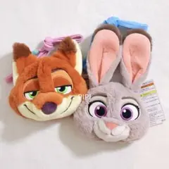 ディズニー　ズートピア　ニック　ジュディ　ショルダーバッグ　ポーチ