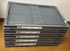 トラスコ オリコン 薄型 折りたたみコンテナ 50L TSK-O50B 透明