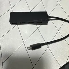 USB Type-C 4ポートハブ 黒