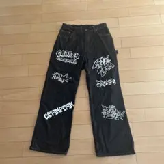ラクガキグラフィックデニムパンツ