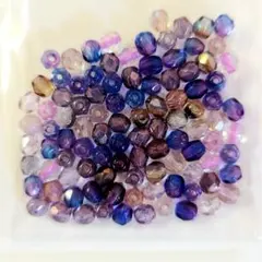 8030 チェコビーズ ファイアポリッシュ アソート 4mm 100個