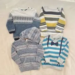 H&M、babyGap. 男の子　秋冬　まとめ売り　4点（80、90）