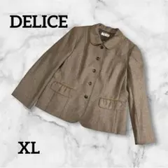 DELICE 東京スタイル ブラウン ジャケット 長袖 XLサイズ