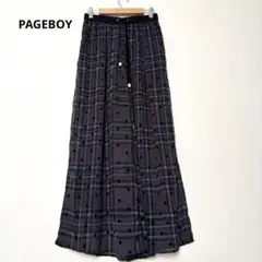 PAGEBOYチェック柄ドットスカンツ FREE