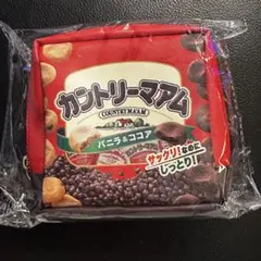 ペコちゃんのお菓子シリーズ パッケージのスクエアポーチ カントリーマアム 新品