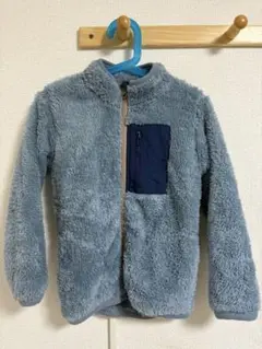 フリースジャケット 120cm 水色