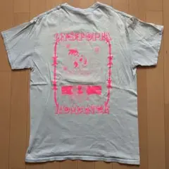 古着 GILDAN ギルダン Tシャツ バックプリント ライトブルー M