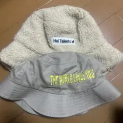 バケットハット アイボリー　ベージュ